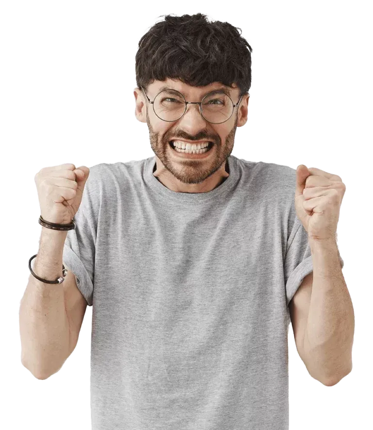 Excited professional